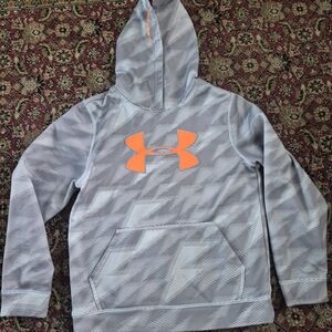 Under Armour Kids Hoodie in Gray and Orange